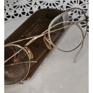 Antique 12K Gold Filled Spectacles Eye Glasses W Case